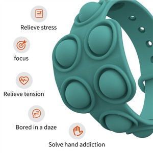 Push Bubble Sensory Fidget bracciale <span class=keywords><strong>Toy</strong></span> Popping Fidget <span class=keywords><strong>Toy</strong></span> un ottimo modo per rilassarsi e tenere occupato per bambini e adulti - Product Image 4