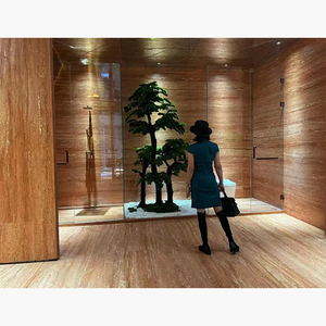 Prix de gros Pierre de revêtement mural flexible de style naturel en <span class=keywords><strong>travertin</strong></span> <span class=keywords><strong>rouge</strong></span> pour les espaces commerciaux et artistiques - Product Image 4