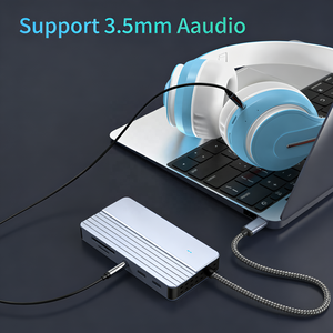 Hub USB-C <span class=keywords><strong>11</strong></span>-en-1 vers double <span class=keywords><strong>adaptateur</strong></span> d'affichage HDTV 4K 30Hz, station d'accueil Type-C avec charge PD 100W, lecteur USB 3.0 SD TF - Product Image 4