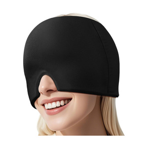 Black Migraine Cap All Around Gel Covered Reusable Headache Relief Cap Migraine Relief Cap