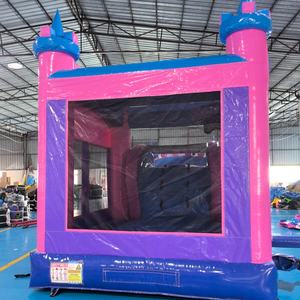 Yeni fabrika özel çocuk parti kullanımı düz renk PVC sıçrama ev açık şişme kale su kaydırağı THL marka satış - Product Image 5