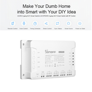 Sonoff 4CH PRO R3 WiFi Thông Minh Chuyển 4 Gang Wifi Ánh Sáng Chuyển APP Kiểm Soát Làm Việc Với Alexa Google Nhà - Product Image 6