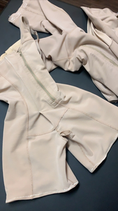 Faja colombiana moldeadora de cuerpo completo para mujer, con cremallera en la entrepierna, de alta compresión y reducción, para control abdominal. - Product Image 2