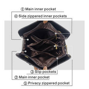 حقيبة يد نسائية فاخرة من الجلد الصناعي بسحاب، موديل 2026 الجديد، سعة 3 لتر، حقيبة كتف واحدة متعددة الاستخدامات - Product Image 5