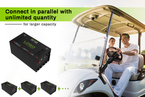 แบตเตอรี่ลิเธียม 36v 48v 72V 105Ah 51.2v กำลังไฟสูง 300A สำหรับรถกอล์ฟ แบตเตอรี่แบบ Deep Cycle อายุการใช้งานยาวนาน 51.2v 105ah G - Product Image 6