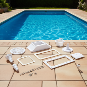 Skimmer de boca ancha para piscina, 11 piezas, 13,5x9,8x12 pulgadas, herramientas de limpieza de piscinas blancas para piscinas elevadas - Product Image 2