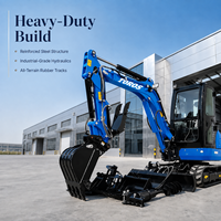 Pengiriman Gratis Mesin EPA Kubota 4 Ton Excavator Mini Crawler Baru 1 Ton 2 Ton 3.5 Ton Mini Excavator Kecil untuk Dijual