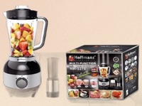 Robot culinaire portable HM-1271 6 en 1, mixeur haute vitesse 800W, bol incassable 1,8L, hachoir à viande multifonction pour usage domestique