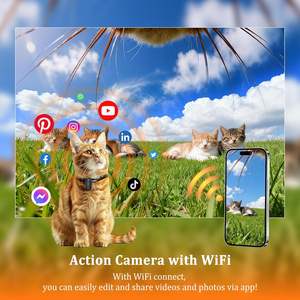 Caméra d'action UHD Pro 4K WiFi étanche, caméra corporelle portable pour le sport avec accessoires - Product Image 4