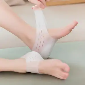 Invisible Height Increase Insoles Women Men Heel Pads Silicone Gel Lift Insole Dress In Socks Cracked Foot Skin Care Tool