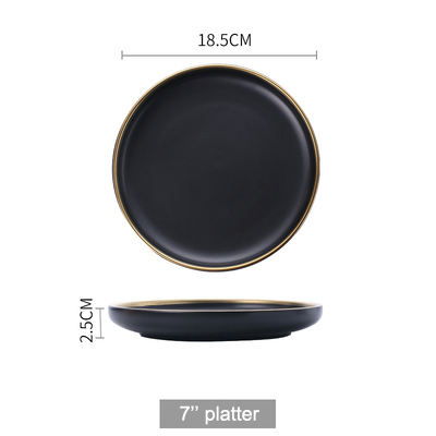 7'' black platter