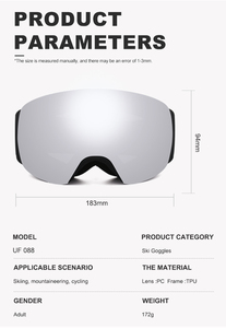 Gafas de Nieve Personalizadas de Fábrica OEM, Protección UV400, Gafas de Esquí Magnéticas <span class=keywords><strong>con</strong></span> Lentes Polarizadas, Gafas de Snowboard, Gafas Deportivas para la Nieve - Product Image 2