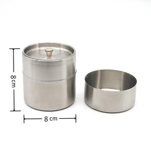 Contenitore per Tè in Acciaio Inox 304 Personalizzato all'Ingrosso, Classico e Riutilizzabile con Doppio Coperchio, Ermetico per Tè Matcha e Caffè - Product Image 6