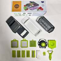 Multifunctionele Keuken Gadget Plastic Groentechopper Handleiding Groentesnijder Fruit Aardappelsnijder Rasp