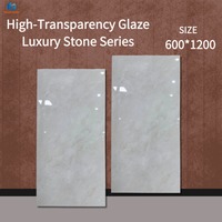 Carreaux de porcelaine effet marbre brillant de luxe Blaze Build 600x1200 de qualité supérieure pour mur de salon et sol 60x120