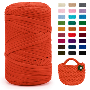 Cotton DIY Fabric Thread Thick Yarn Ball Filling Core Handmade Knitting Crochet Dyed Pattern Hollow Yarn - Product Image 4