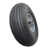 Roue pneumatique en caoutchouc 3.00-4 de qualité supérieure, neuve, 4PR, avec moyeu métallique symétrique et roulement, pour chariot de plage/buggy/troley de manutention, usage en entrepôt