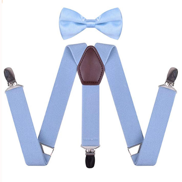 KIRALOVE Hosenträger Set Für Kinder Mit Fliege - Verstellbare Anzug-Accessoires