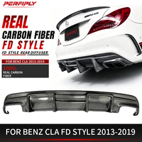 Diffuseur de pare-chocs arrière en fibre de carbone style FD Perfiply pour Mercedes Benz Classe CLA CLA35 CLA45 W117 2013-2020