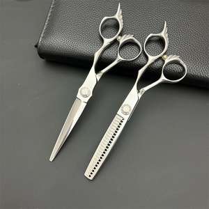 Tijeras de peluquería SW-440C de 62 mm, tijeras de entresacar de acero inoxidable para diestros, uso estético, mangos personalizados, dientes afilados - Product Image 5