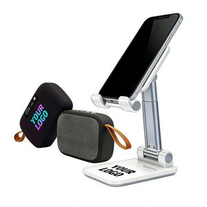 ลำโพงบลูทูธพกพาแบบไร้สายผ้าหุ้ม OEM ขายส่ง พร้อมออกแบบลายส่วนตัว โลโก้สั่งทำ สำหรับของขวัญส่งเสริมการขายในงานธุรกิจ - Product Image 1