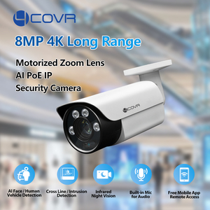 Cámara de Seguridad 4COVR de 80m con Visión Nocturna IR, 6MP, IA, Interior/Exterior, POE, IP, con Soporte NVR, Impermeable, IPC - Product Image 2