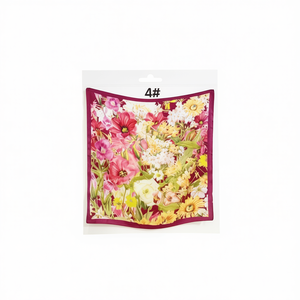 Fazzoletto Quadrato Floreale Mini 70x70Cm con Stampa Vivace per Donna Accessorio di Moda - Product Image 1