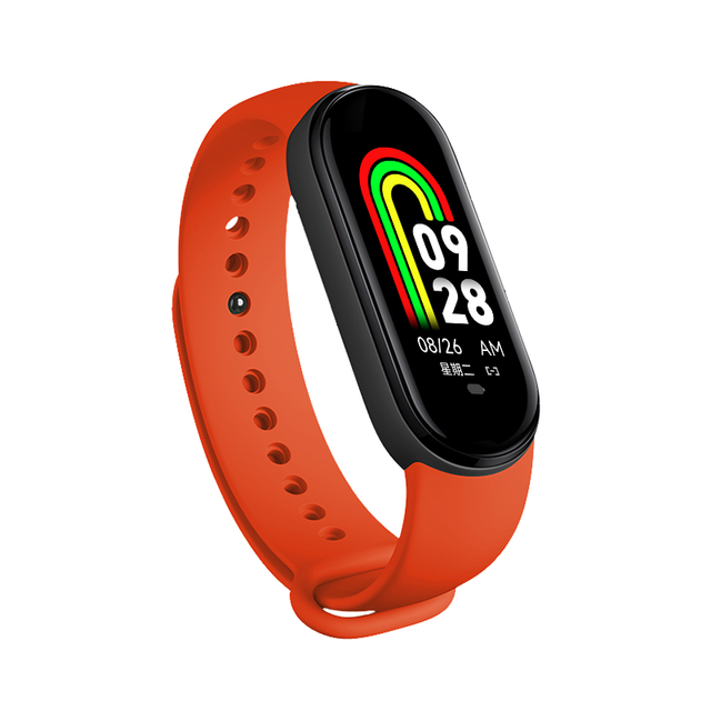 M8 Smart Band with TFT Display IP67 Waterproof Fitness Tracker Sleep & Passometer Silica Gel Band Android Compatible for All