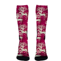 Divers styles avaient conçu des chaussettes équestres personnalisées imprimées d'été d'équitation respirantes