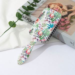 Retro Flower Detangle Hair Brush Cojín de aire Peine Masaje del cuero cabelludo Peine Cepillo de pelo Herramienta de peluquería - Product Image 6