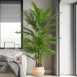 Plante artificielle réaliste <span class=keywords><strong>en</strong></span> <span class=keywords><strong>pot</strong></span> vert décoratif d'intérieur <span class=keywords><strong>Palmier</strong></span> à queue de poisson <span class=keywords><strong>Petit</strong></span> bonsaï - Product Image 5