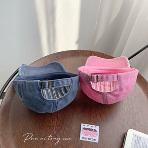 Gorra de Béisbol de 6 Paneles con Diseño de Dibujos Animados, Estilo Dulce Corazón, de Algodón, con Visera, para Niñas, Protección Solar, Estilo Primavera-Verano, Común - Product Image 4