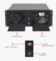 Harga Pabrik Casing Server Industri 4U 19 Inci Mendukung Motherboard ATX dengan Kedalaman 350mm