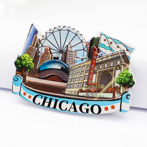 מפעל פרסום מותאם אישית 3d polyresin איטליה מגנט מקרר עיר מגנטים למקרר למקרר המזכרות תיירים - Product Image 6