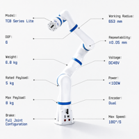 Nouveau bras robotique collaboratif 6 axes à faible coût, série TCB, charge utile 5 kg, DC48V, cobot de bureau pour projets de recherche scientifique et d'enseignement ZY