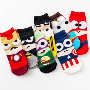 Printemps Et Automne Coton Dessin Animé Personnalité <span class=keywords><strong>Bruce</strong></span> Lee Motif Chaussettes Super Héros - Product Image 4