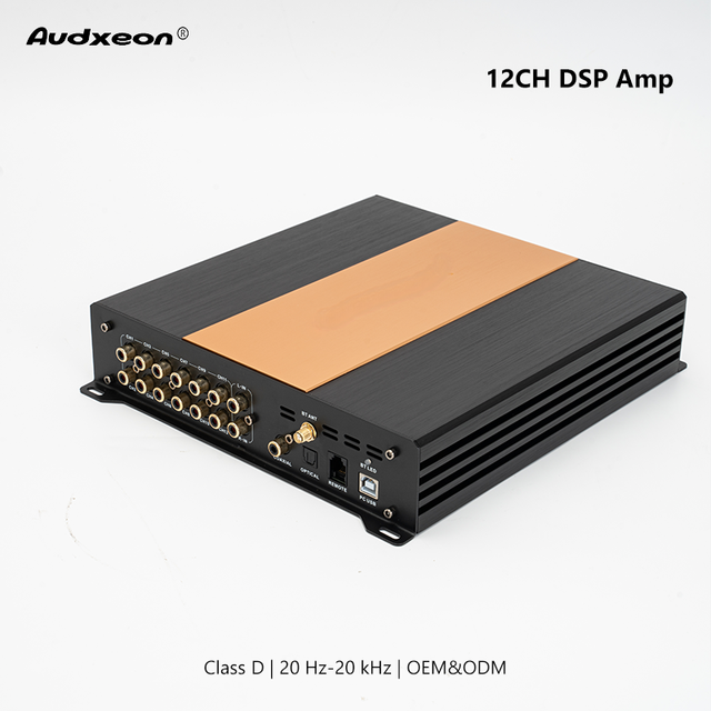 Factory Good Quality 10 Channel Car Amplifier 12 Channel DSP Class D 4Ω 31-Band-EQ Car Stereo Audio Hi-Fi Amplifier