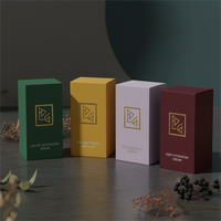 Boîte en carton blanc avec logo personnalisé imprimé et insert en carton ondulé pour l'emballage de flacons de soin de la peau