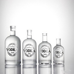 Pedido a granel Botellas de licor de vidrio 500ml 700ml 750ml Botellas OSLO de forma redonda para Gin Tequila Whisky <span class=keywords><strong>Vodka</strong></span> - Product Image 5