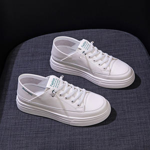 Zapatillas de deporte de suela blanda de alta calidad de cuero genuino, zapatos casuales cómodos para mujer - Product Image 3