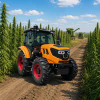 Tracteur agricole Sovereign 100HP 4x4 pour la culture professionnelle des terres, système hydraulique robuste, levage élevé et démarrage électrique Pro