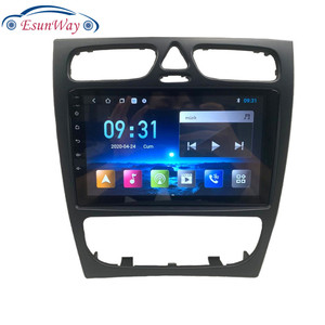 Radio de navigation GPS Android14 9 pouces pour <span class=keywords><strong>Mercedes</strong></span> Benz <span class=keywords><strong>Classe</strong></span> <span class=keywords><strong>C</strong></span> W203 C200 C320 C350 CLK W209 <span class=keywords><strong>2002</strong></span> - 2005 Lecteur vidéo multimédia - Product Image 2