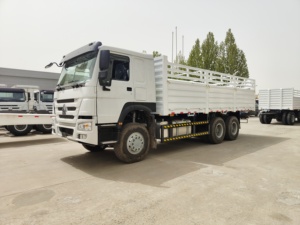 Camión de Carga Sinotruk HOWO 371/400/430HP 6*4 con Plataforma Abatible, 10 Ruedas, con Remolque Completo para Etiopía - Product Image 2