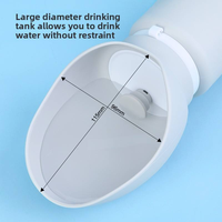 Bouteille d'eau pliable en silicone écologique pour chiens, distributeur d'eau portable pour animaux de compagnie pour les voyages en plein air