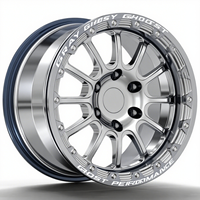Lux Rep 17X95 17 pouces 6X135 jantes tout-terrain forgées larges bleu vif pour Ford Raptor F150 Rico Cosmic