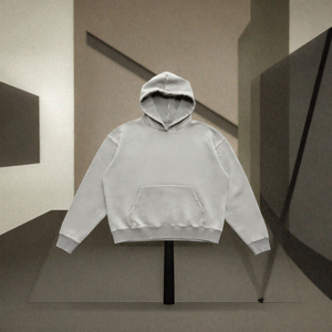 Streetwear Custom Embroidered Breathable Heavyweight <b>500</b> <b>Gsm</b> Drop Shoulder <b>Hoodie</b> Manufacturers Blank Thick 100% Cotton - Product Image 2