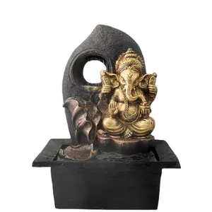 도매 수지 금형 인도 코끼리 실내 폭포 힌두교 신 물 분수