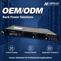 Système d'alimentation télécom intégré SNMP 48V 100A 1U AC/DC pour rack 19 pouces, alimentation pour station de base BBU Sub RRU