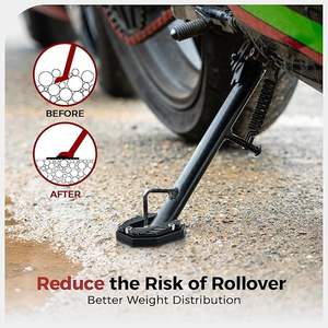 Plaque d'extension de béquille latérale de moto en alliage d'aluminium - Product Image 3