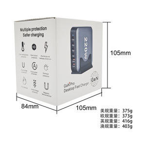 Chargeur de téléphone PD100W 220W avec prise US, UK, EU, AU, chargeurs de table et de siège, charge rapide PD45w pour téléphone portable, chargeur de tablette de bureau multiport - Product Image 4